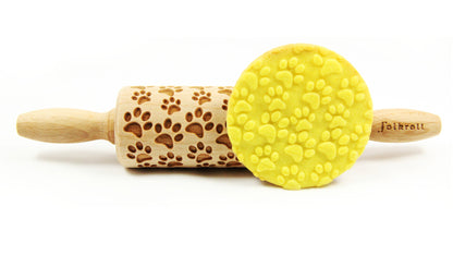 FOLKROLL Small Embossed Rolling Pin