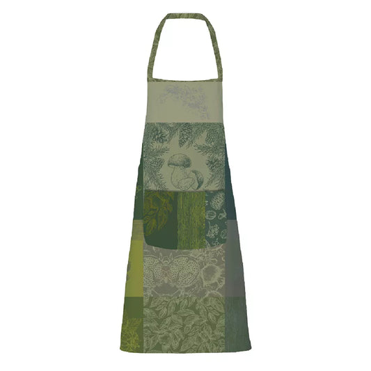 GARNIER THIEBAUT Coated Cotton Apron - Mille Bois D'Automne Mousse