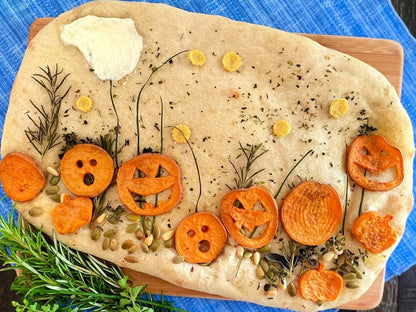 Focaccia for Thanksgiving with Charlie