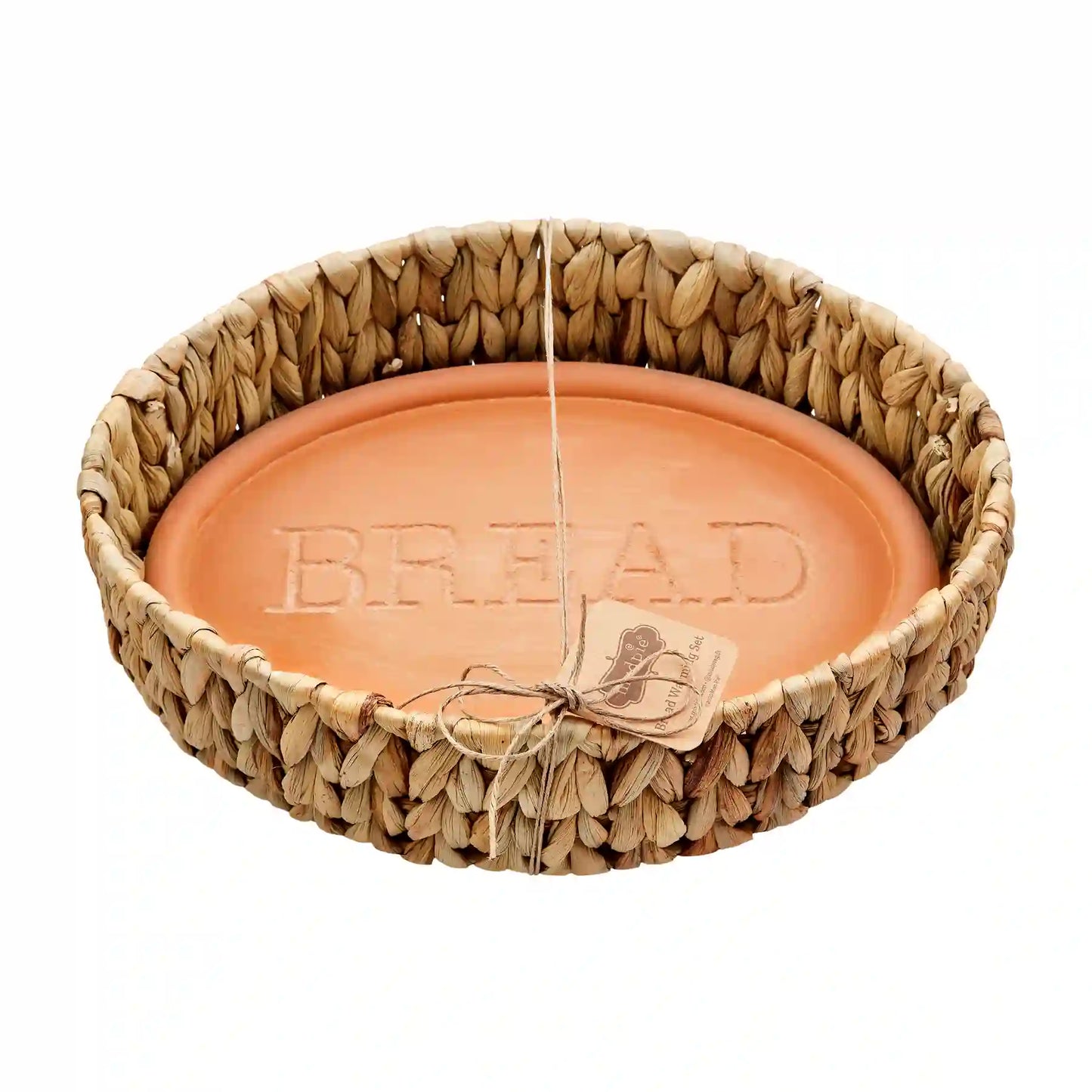 MUD PIE Bread Basket with Warming Stone