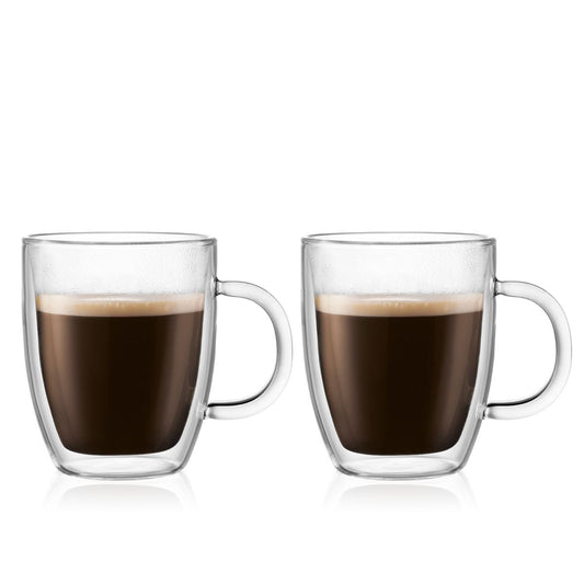 BODUM Bistro Double Wall Mug - Set/2, 10 oz