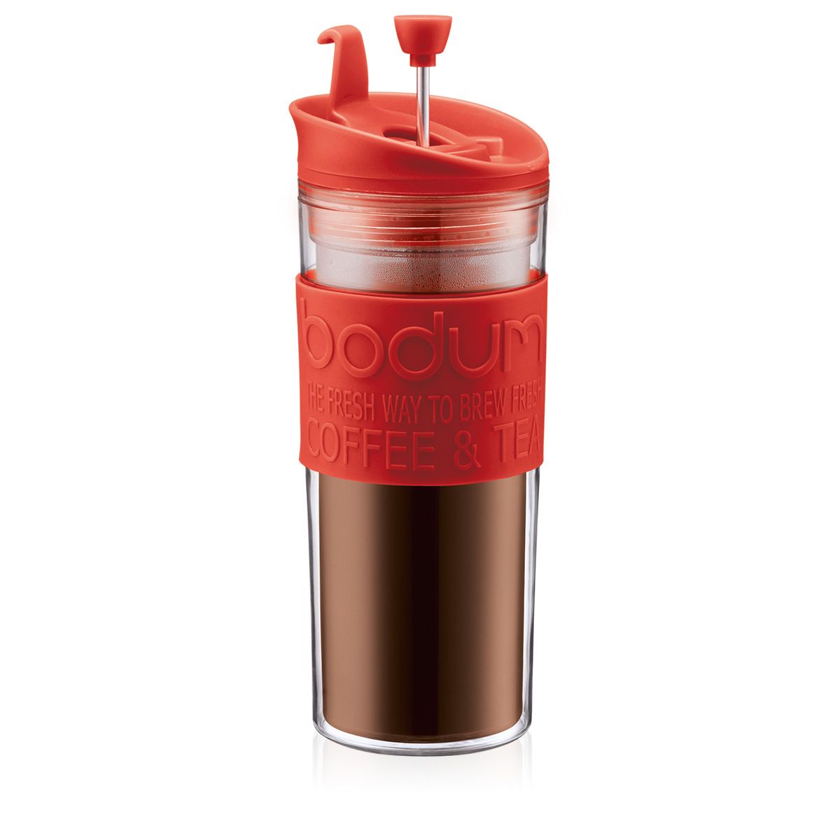 BODUM Acrylic Travel Mug with Press