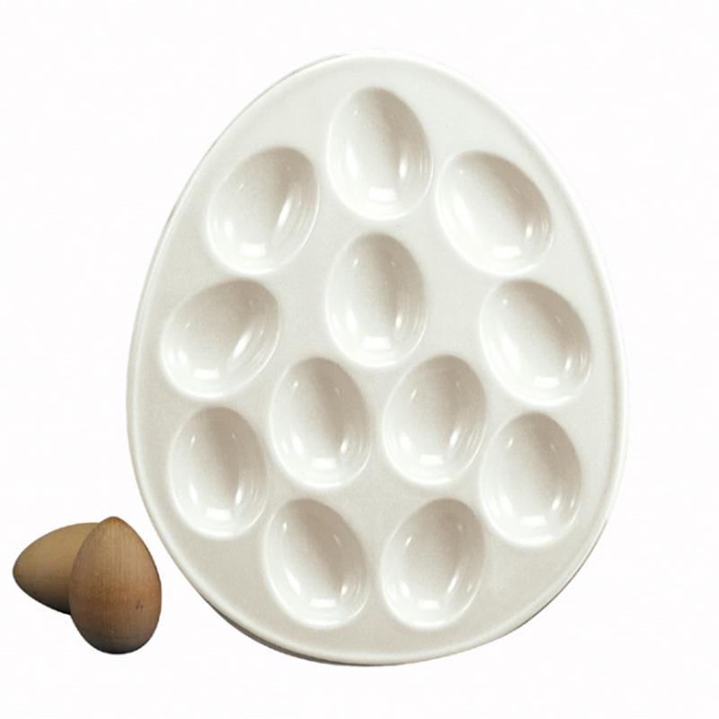 BIA Deviled Egg Plate - White