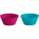 TRUDEAU Silicone Mini Muffin Cup - Purple and Blue, Set of 24