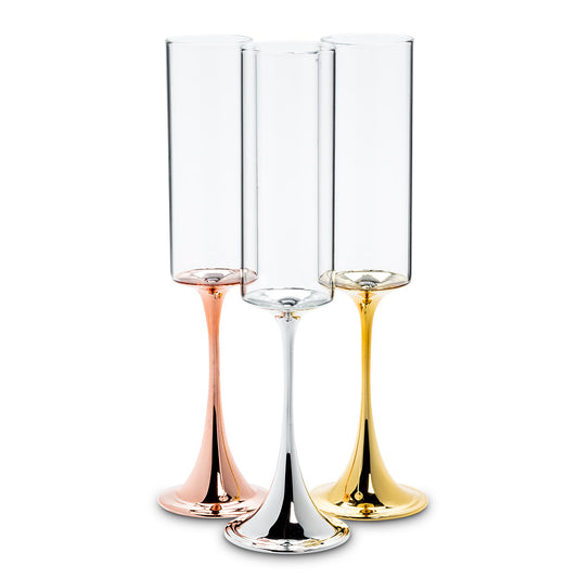 ABBOTT Metallic Champagne Flute