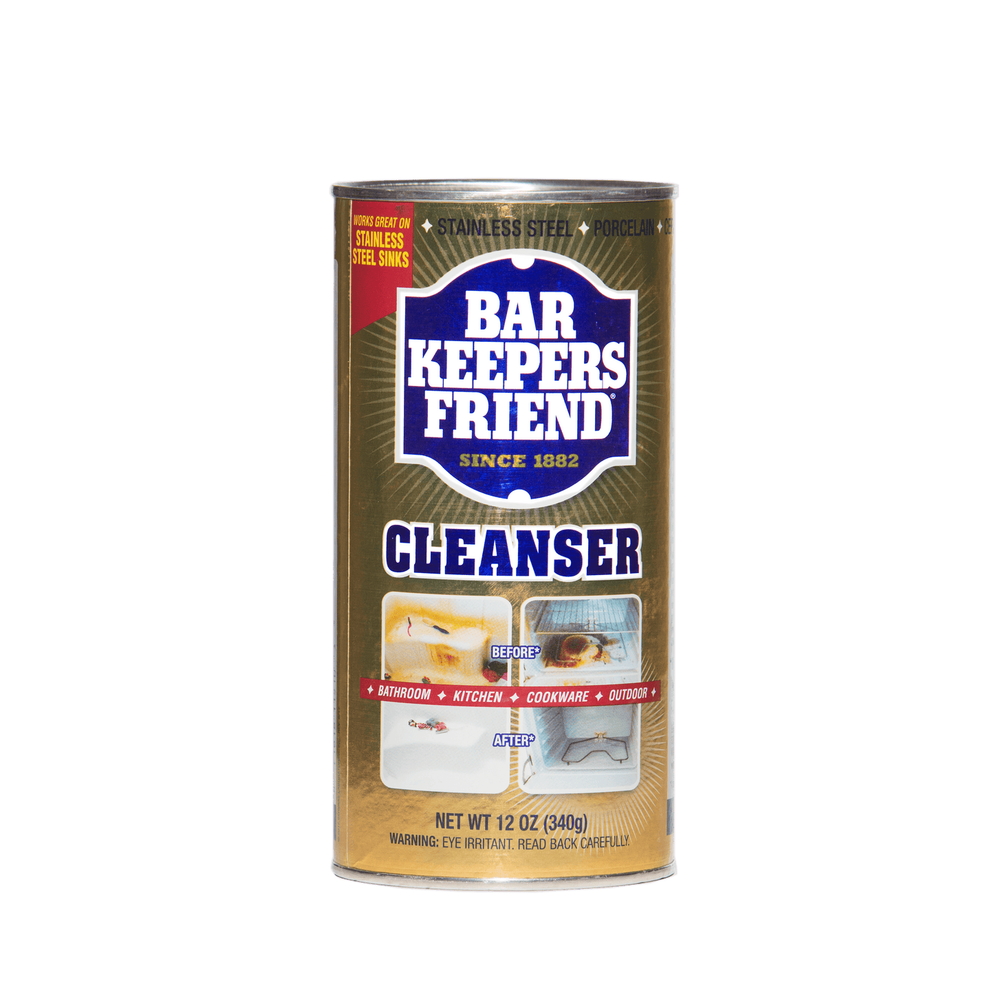 BAR KEEPERS FRIEND Powder Cleanser - Multipurpose,12 oz