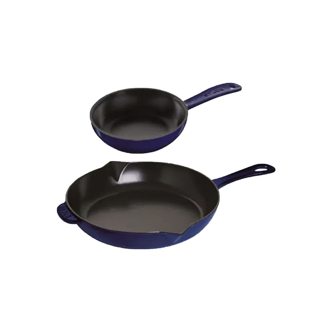 STAUB Fry Pan Set - Blue, 16cm & 26cm