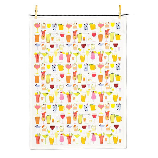 ABBOTT Colourful Cocktails Tea Towel