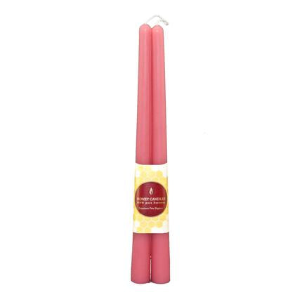 HONEY CANDLES Beeswax Taper Candles - Set of 2