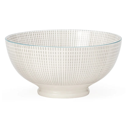 TORRE & TAGUS Kiri Porcelain Bowl - Grey & Blue, 56 oz