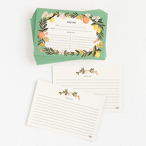 RIFLE PAPER CO Recipe Card