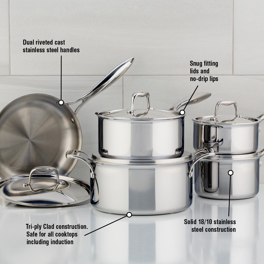 MEYER Supersteel Clad Cookware Set - 10 Piece