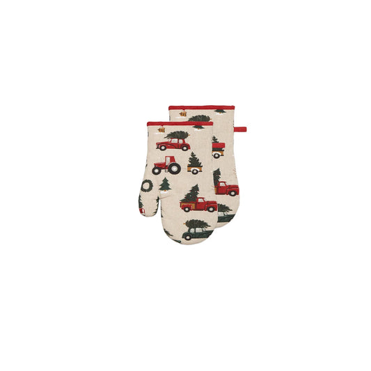 HARMAN Cotton Oven Mitt - Vintage Christmas